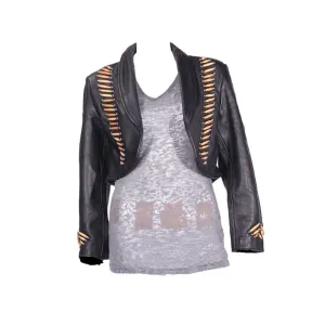 Ladies Balero Jacket with Bone & Studs