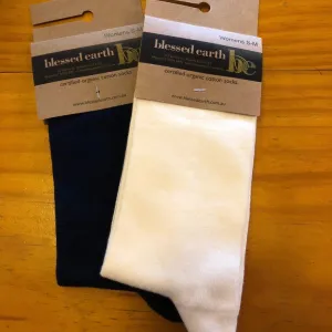 Ladies Calf Sock in organic cotton