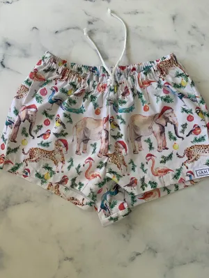 Ladies Christmas Animal Sleep shorts