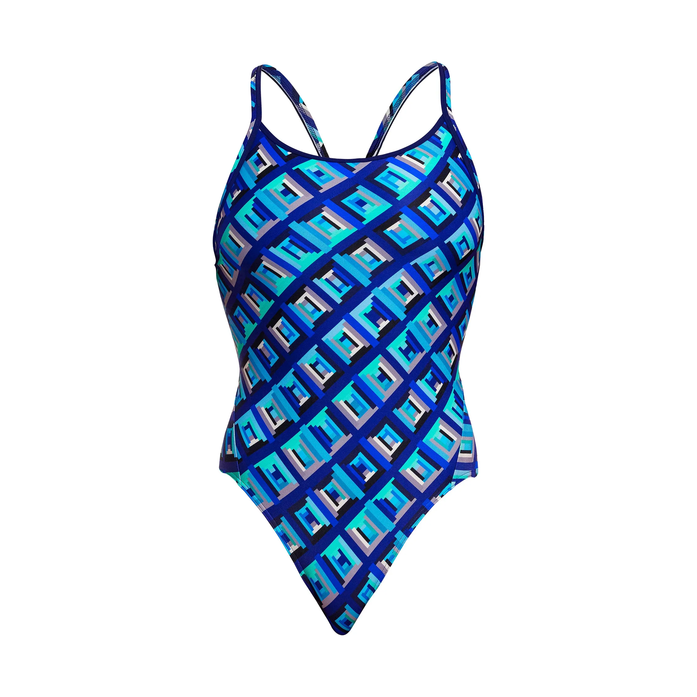 Ladies Diamond Back One Piece | Blue Bunkers