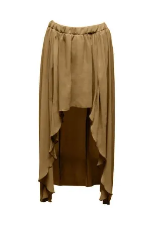 Ladies Flared High-Low Skirt