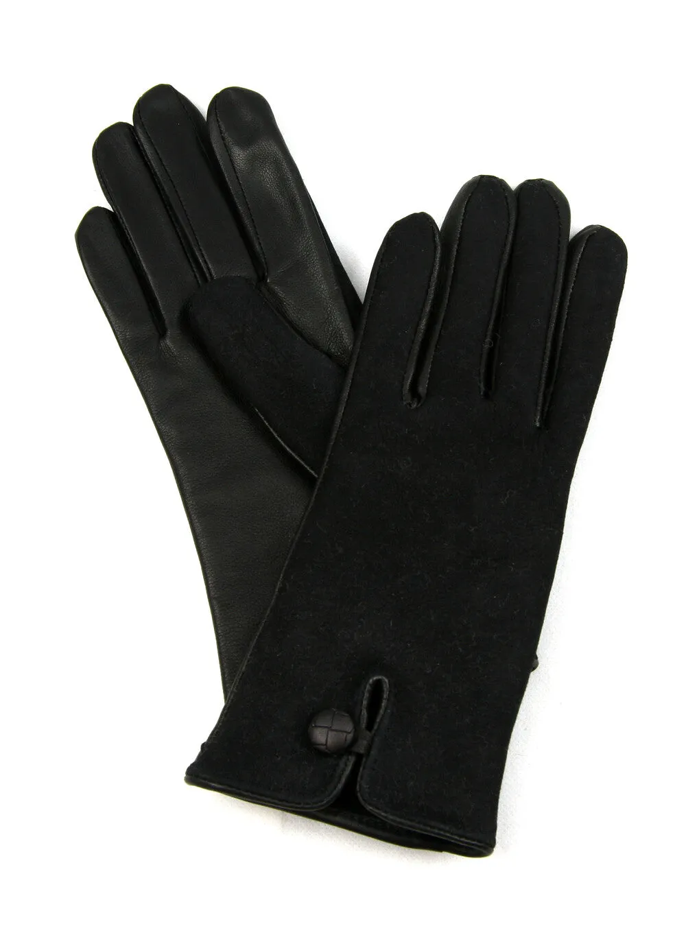 Ladies Leather Palm Lambskin Back Gloves