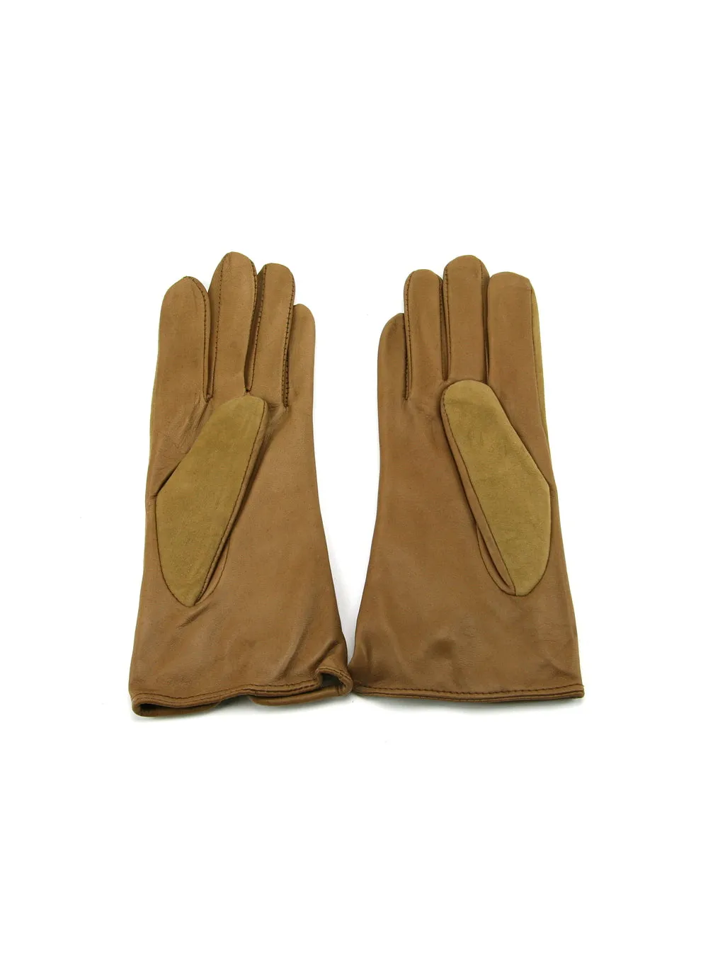 Ladies Leather Palm Lambskin Back Gloves