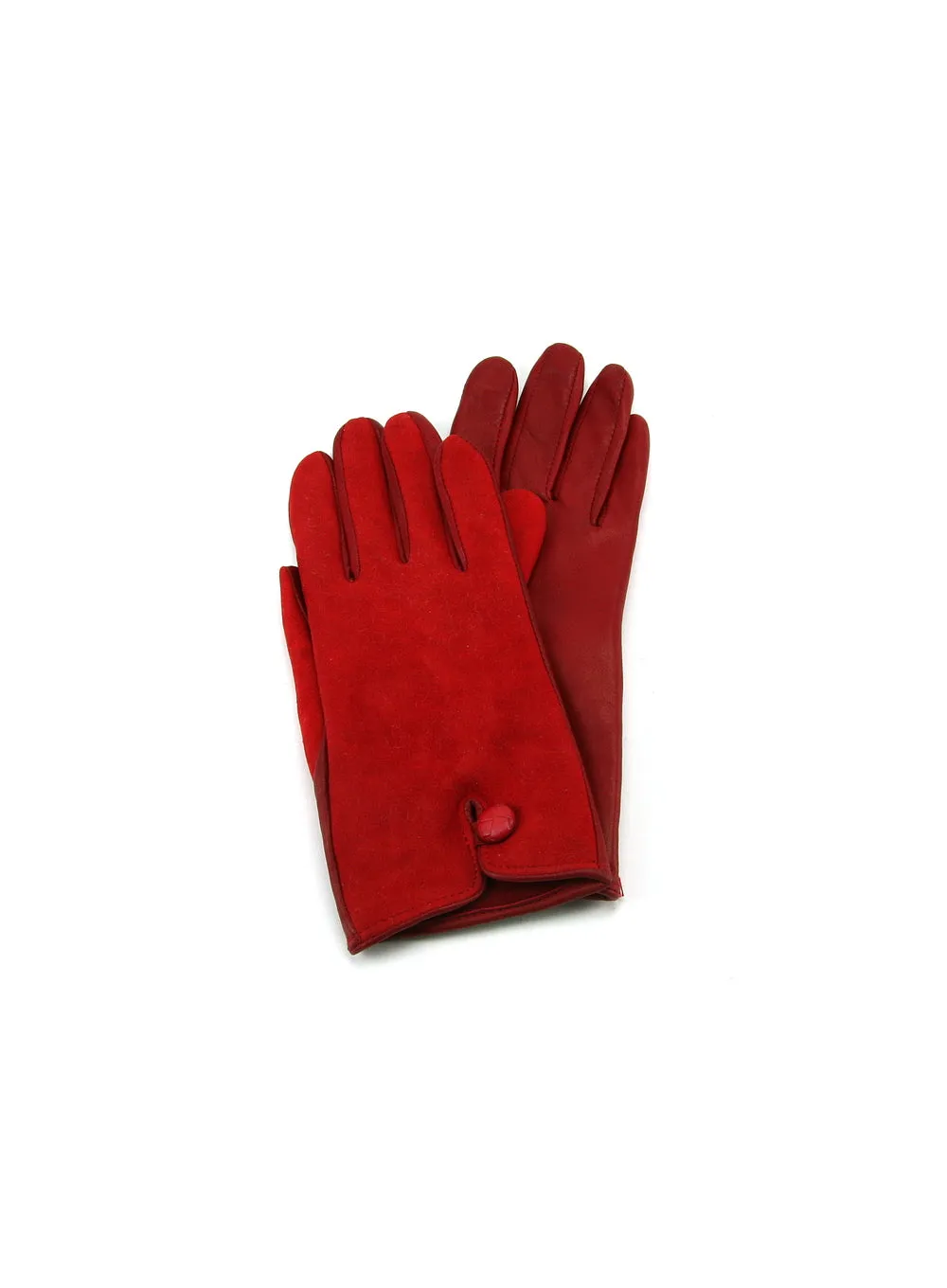 Ladies Leather Palm Lambskin Back Gloves