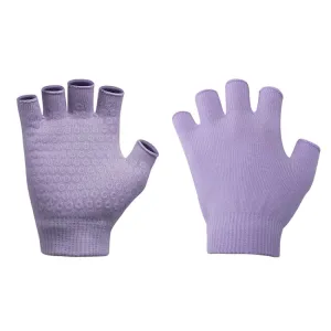 Ladies Non-Slip Fingerless Aerial Yoga Aid Gloves(A3 Light Purple)