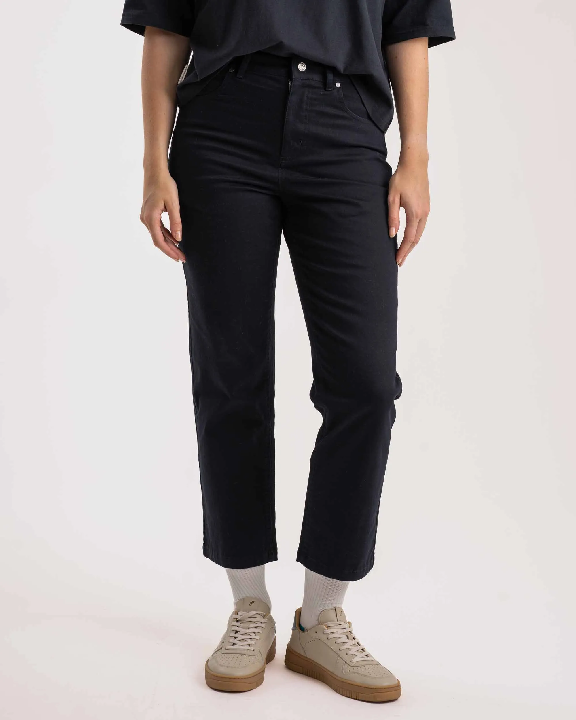 Ladies Regular Fit Pants - Black