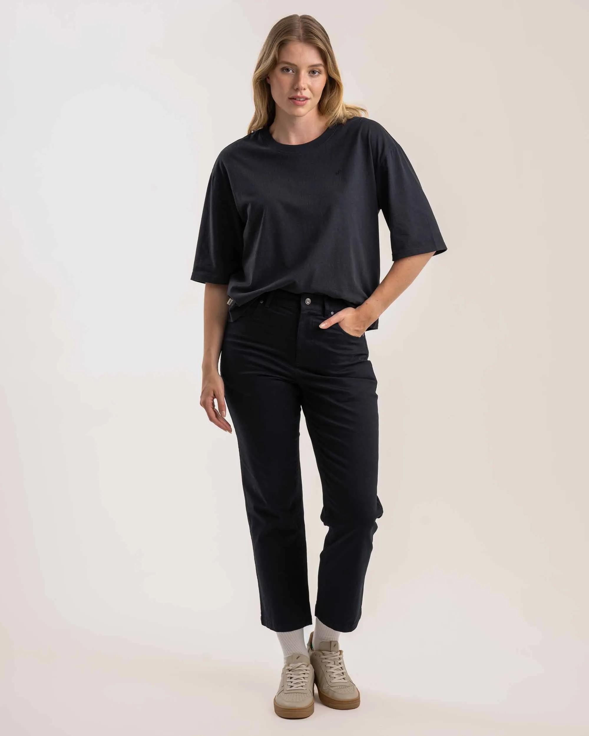 Ladies Regular Fit Pants - Black