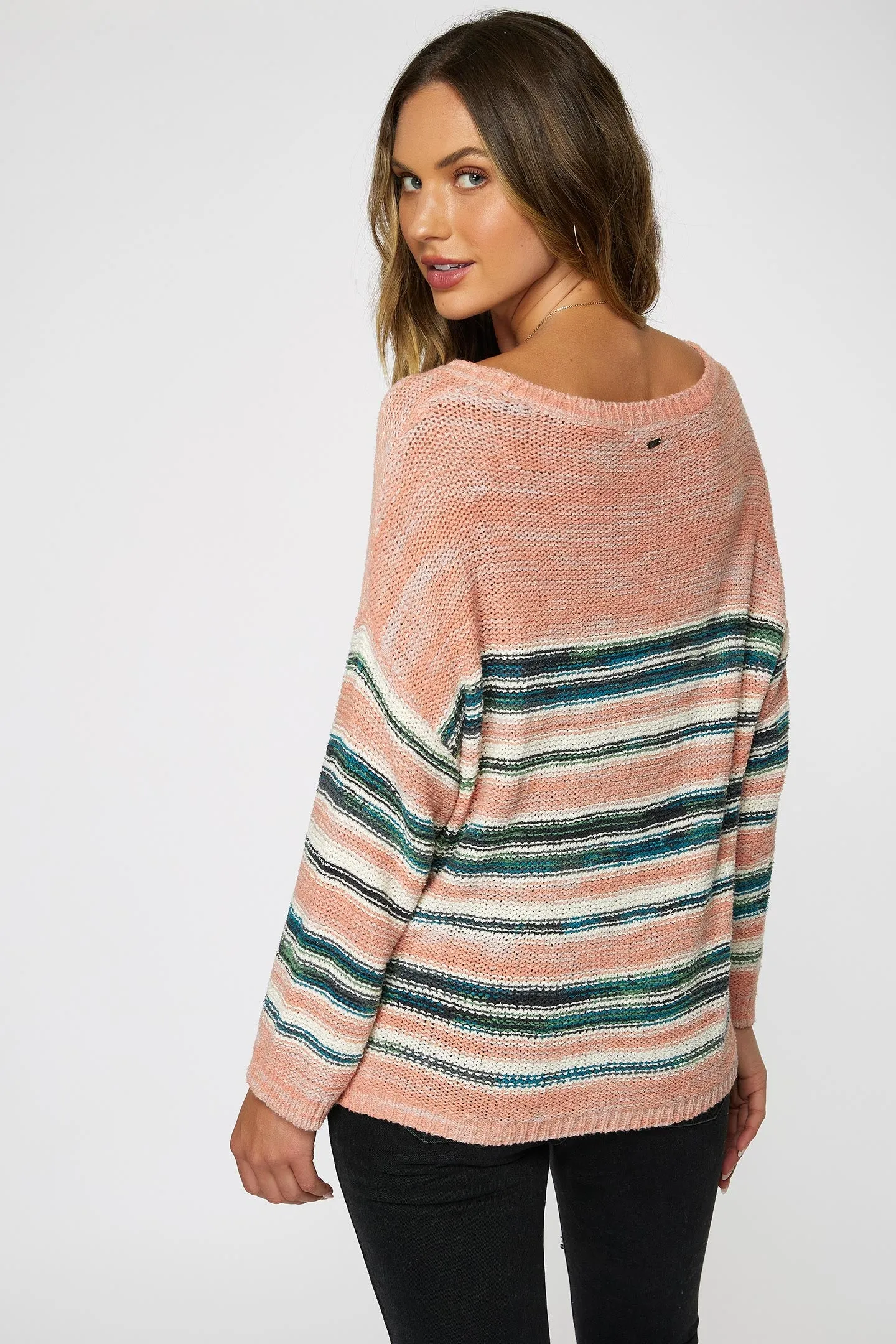 LADIES SALTY STRIPE SWEATER