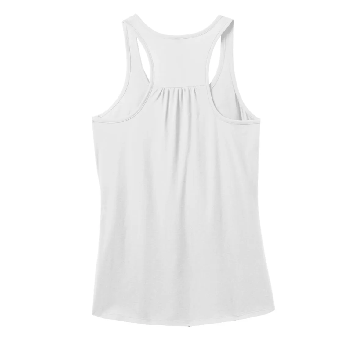 Ladies White WSU Crew Cut Tank