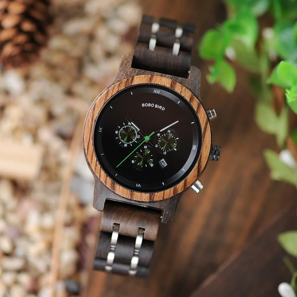 Ladies Wooden Timepieces with Quartz Movement - Eco-Friendly Luxury Watch | 3ATM Water Resistant | Gift for Women and Men