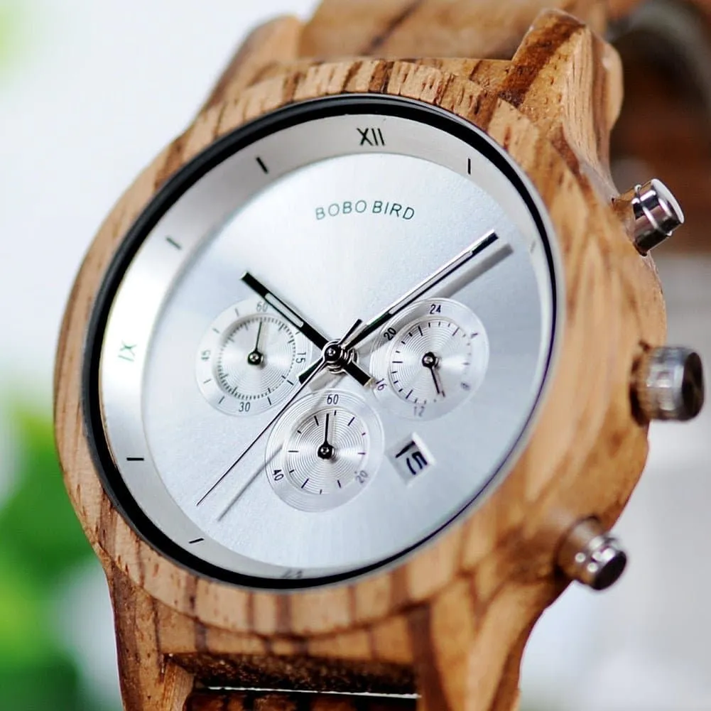 Ladies Wooden Timepieces with Quartz Movement - Eco-Friendly Luxury Watch | 3ATM Water Resistant | Gift for Women and Men