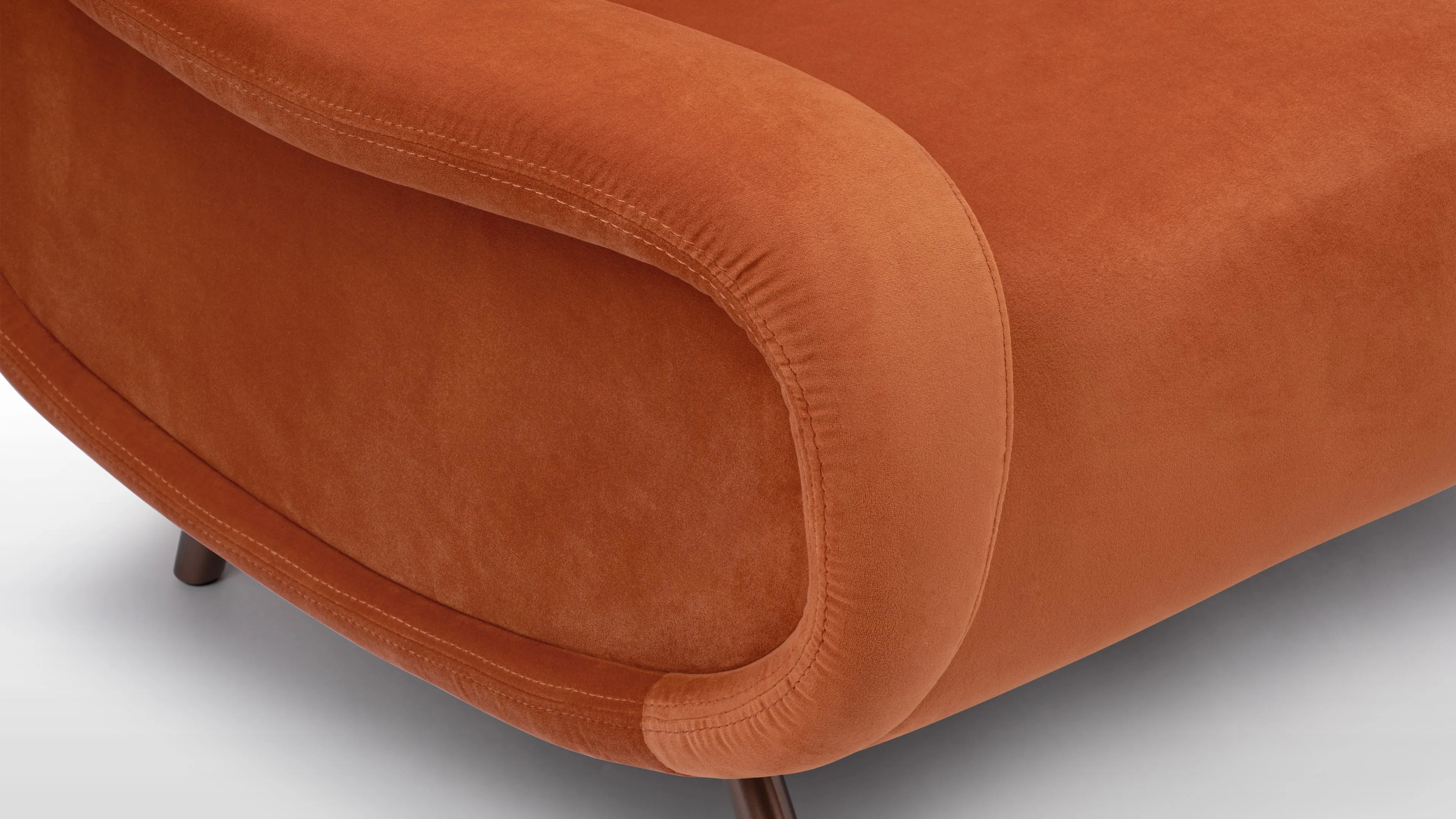 Lady - Lady Armchair, Apricot Velvet