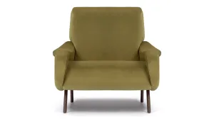 Lady - Lady Armchair, Olive Gold Velvet