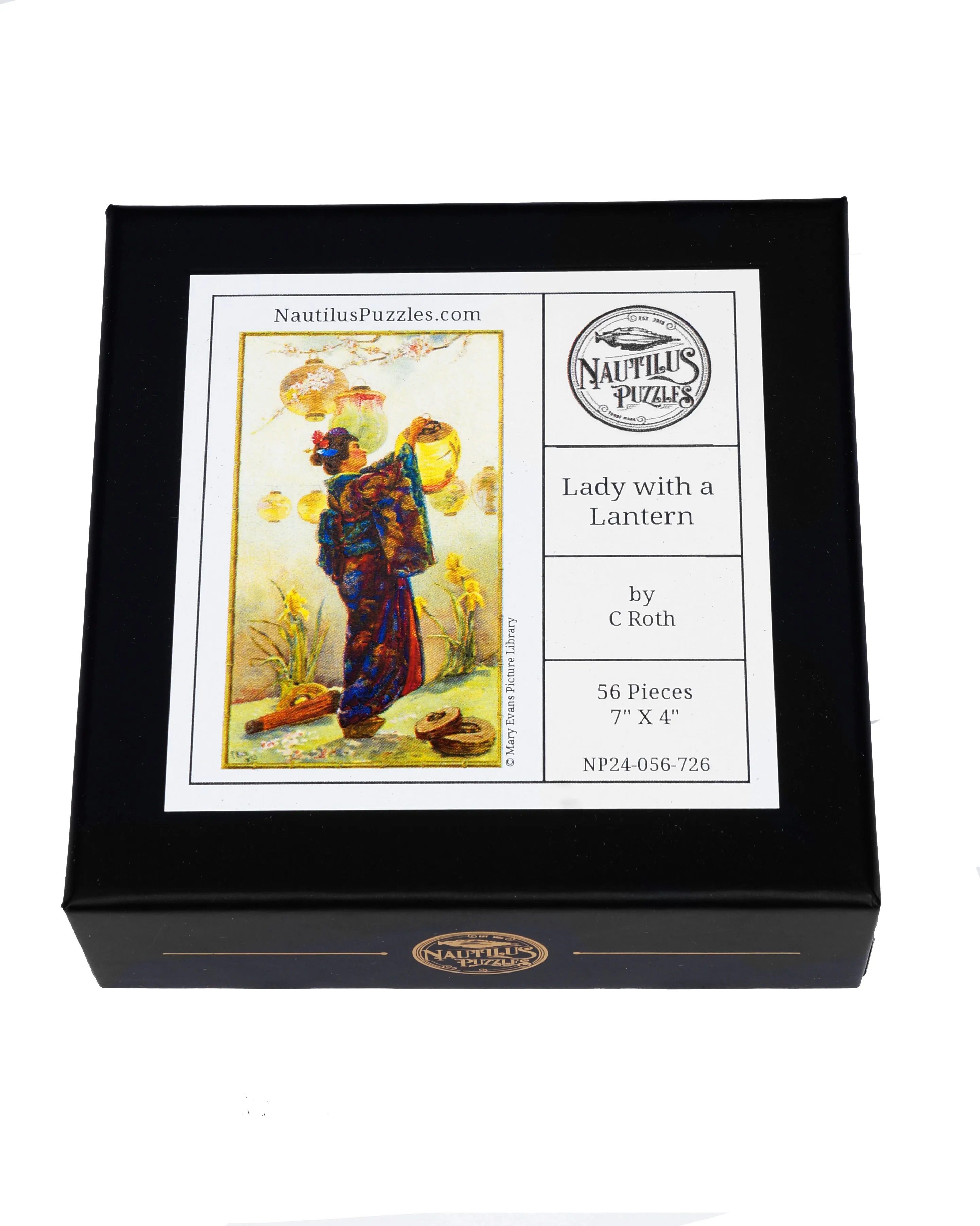 Lady with a Lantern (56 Piece Mini Wooden Jigsaw Puzzle)