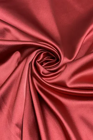 Ladybug Italian Stretch Satin Fabric