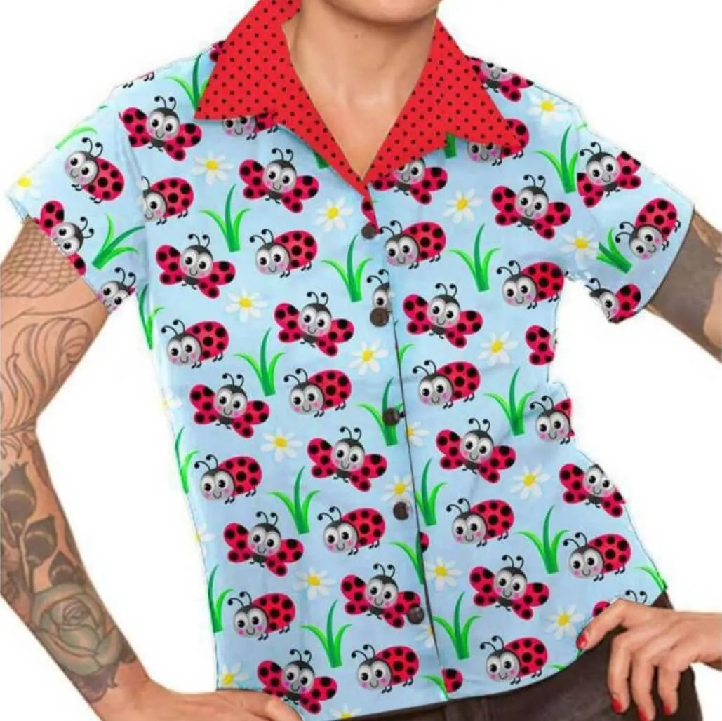 Ladybugs Retro Diner Top