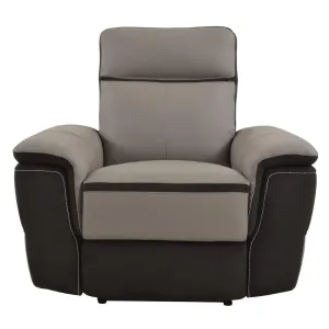 Laertes Power Reclining Chair in Taupe Gray 8318-1PW