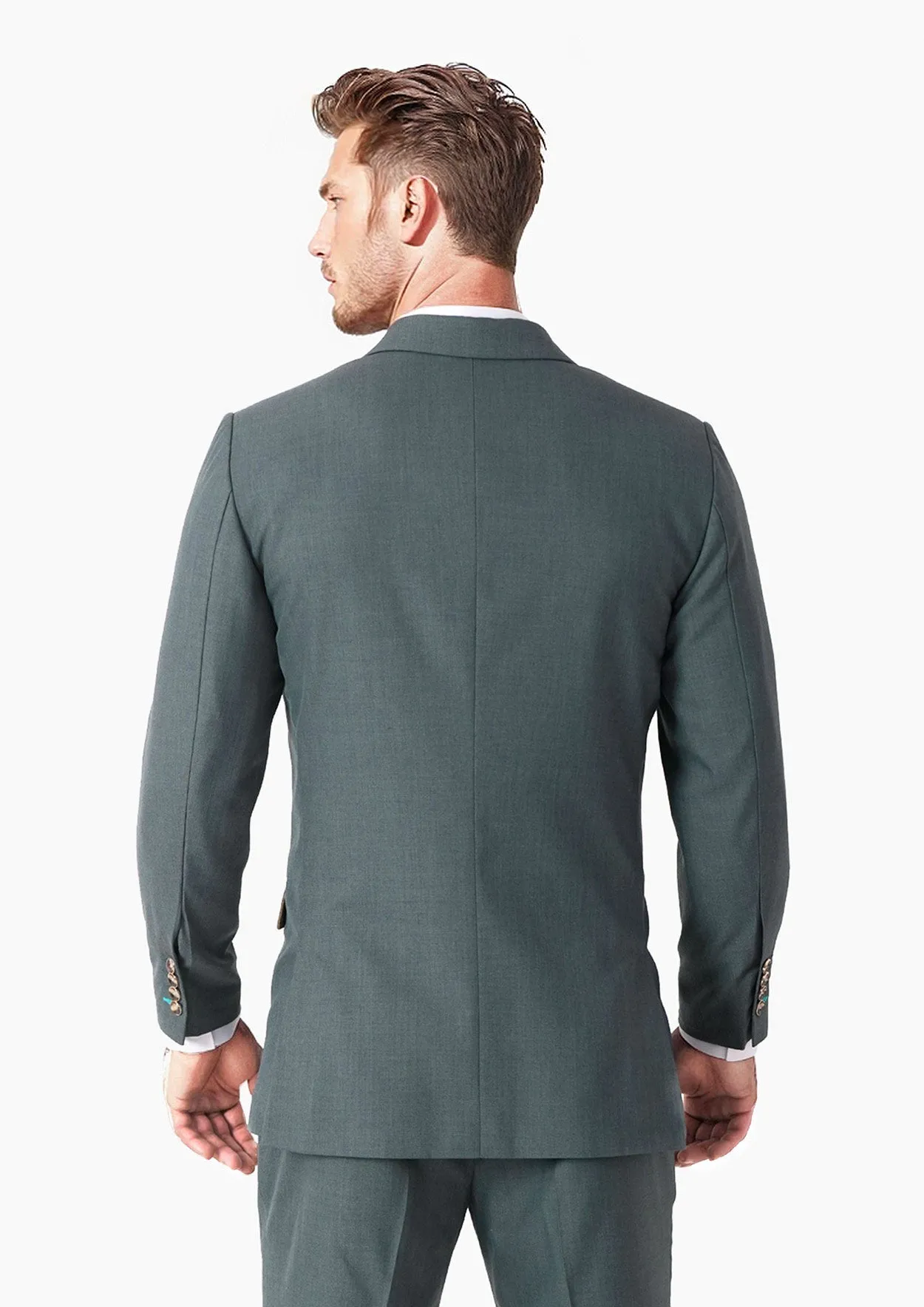 Lafayette Sage Sharkskin Suit