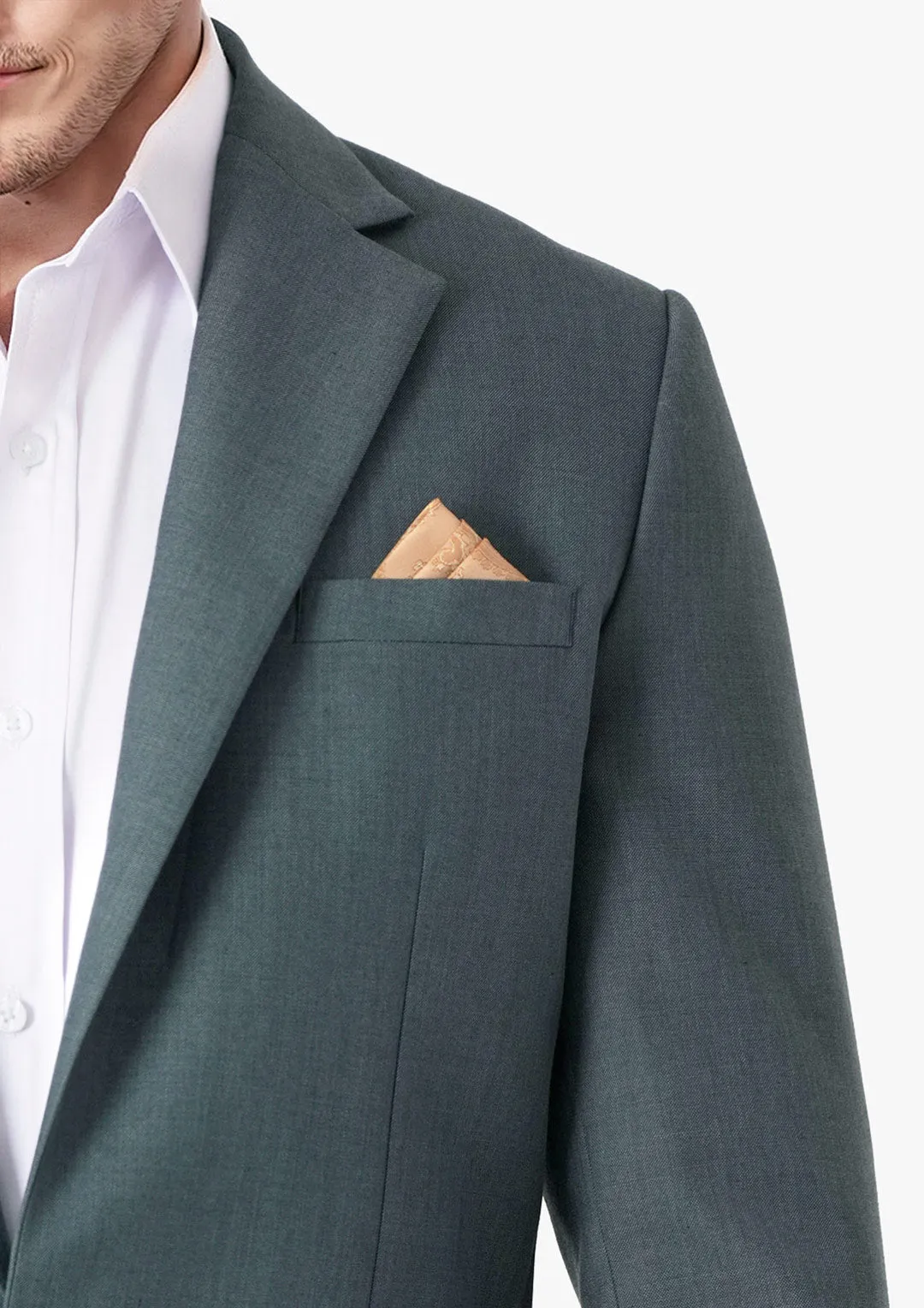 Lafayette Sage Sharkskin Suit