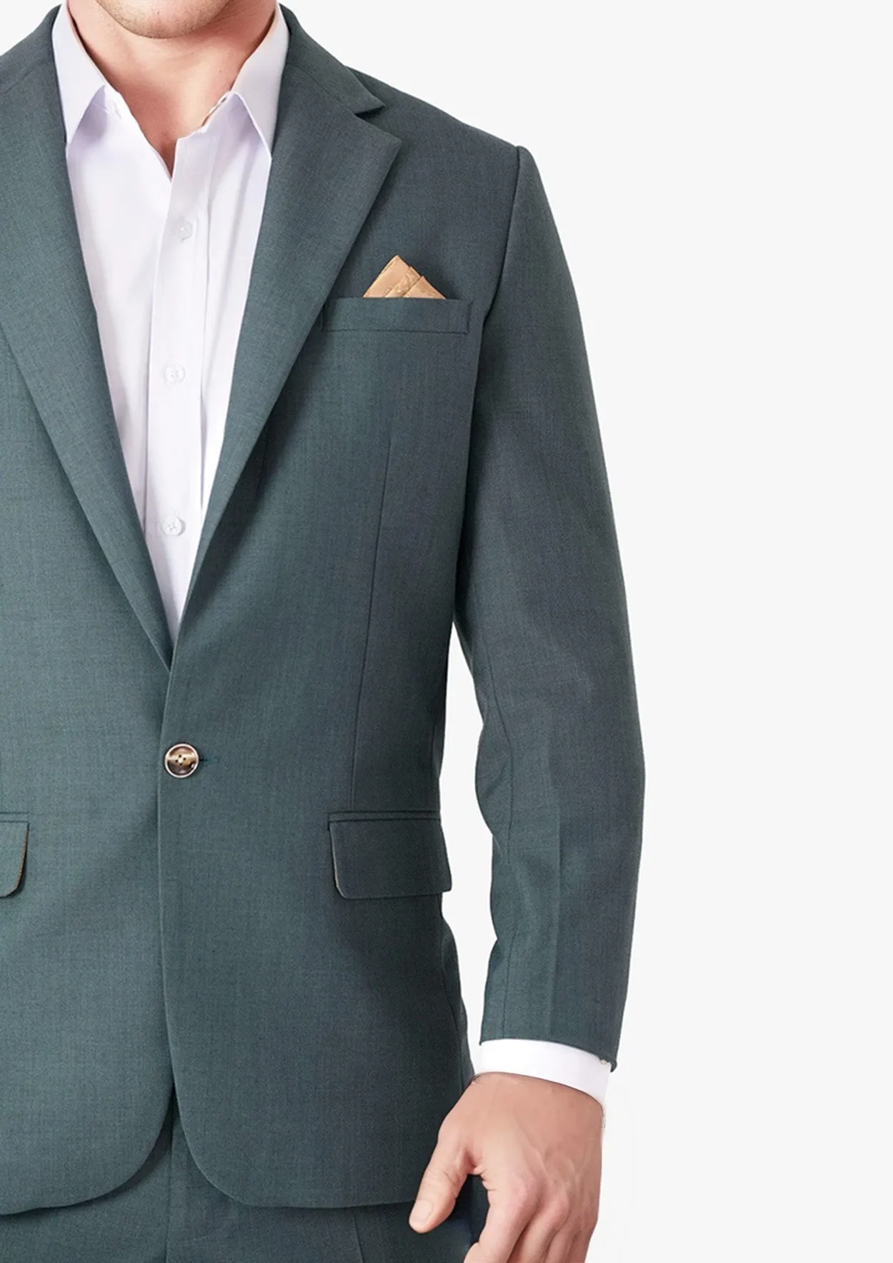 Lafayette Sage Sharkskin Suit