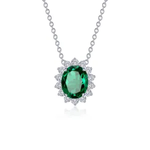 Lafonn Classic Emerald Necklace N0286CEP20