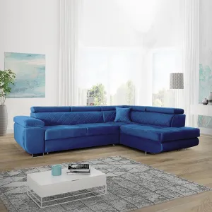 Laguna Blue Corner Sofa Bed - Modern Comfort & Stylish Design