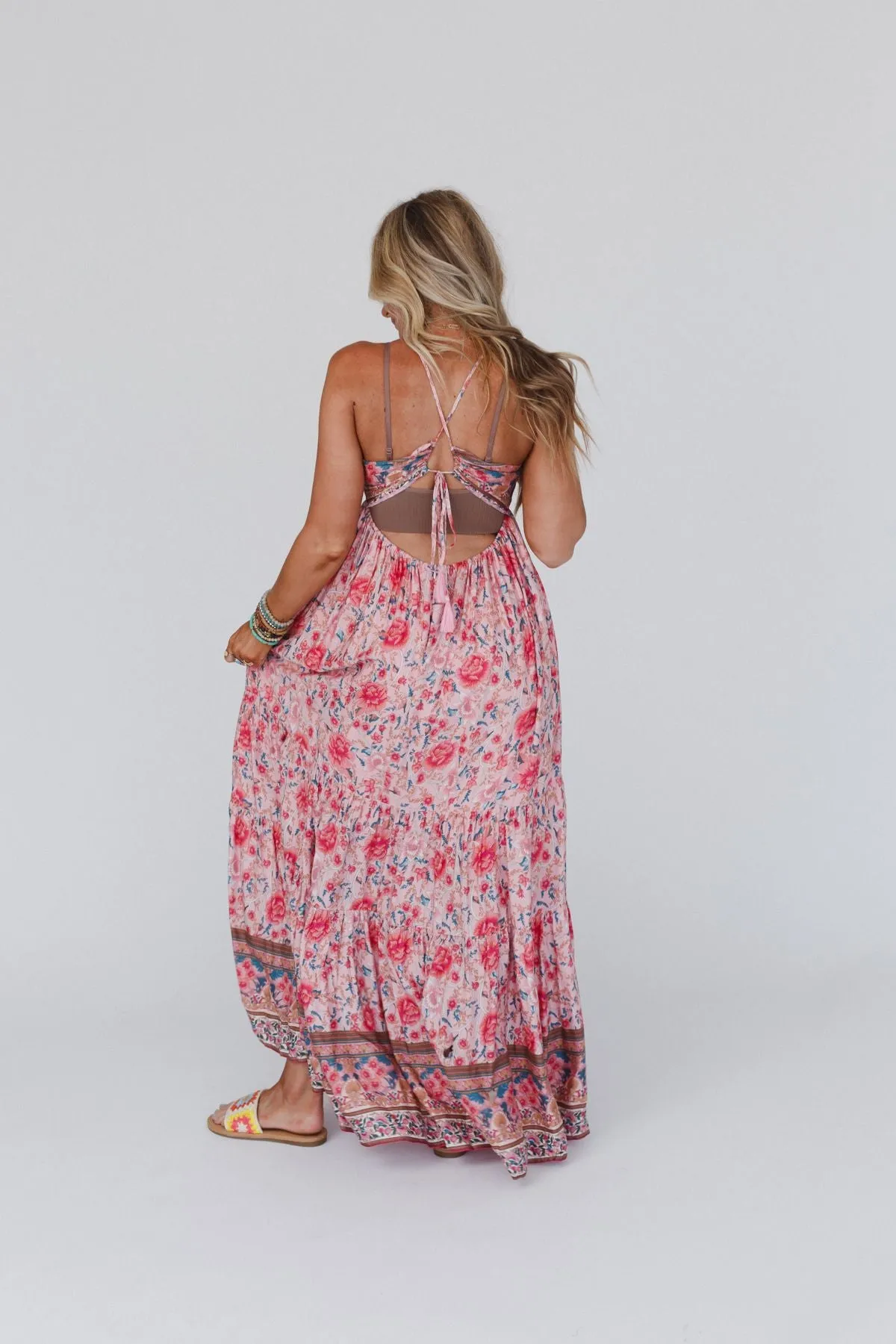 Lahaina Printed Dress - Pink Multi