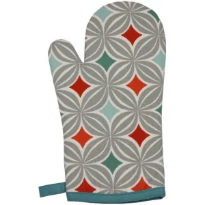 Laila Burnt Orange Cotton Print Single Oven Mitt