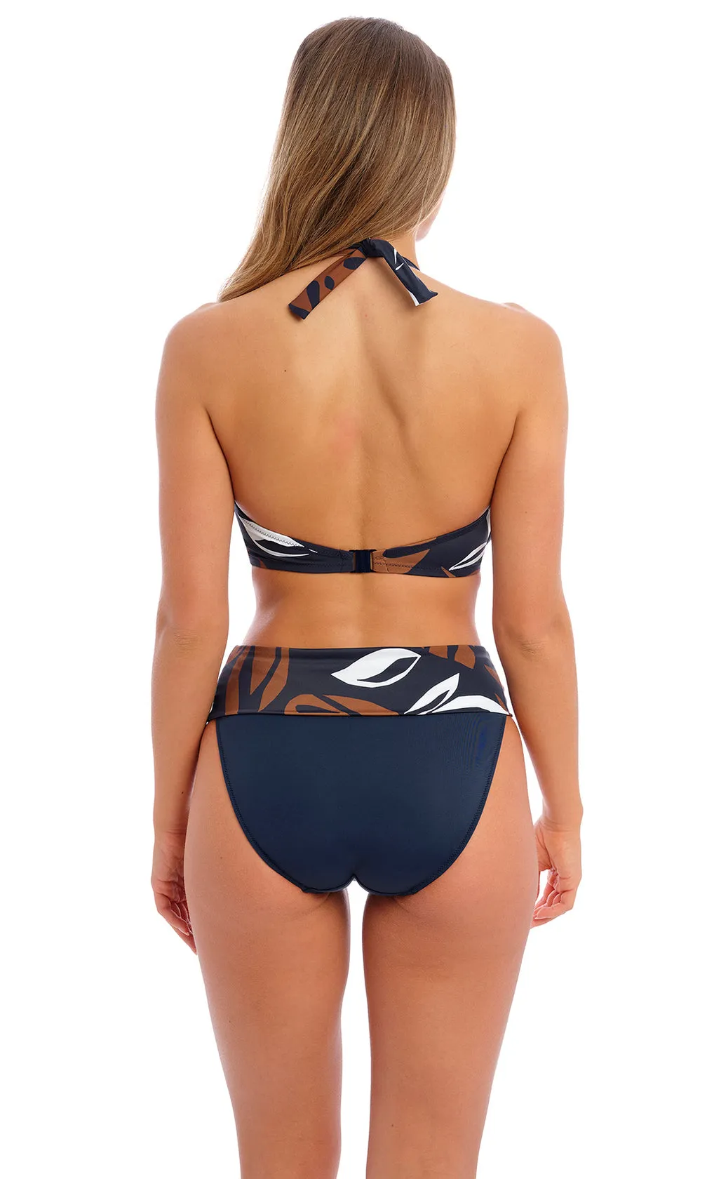 Lake Orta French Navy Fold Bikini Brief