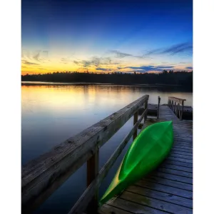 Lake Pier Scenic Printed Backdrop 057