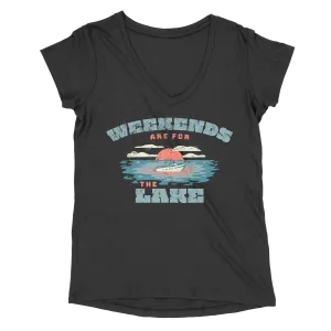 Lake03 Women's Perfect Triblend V Neck Tee