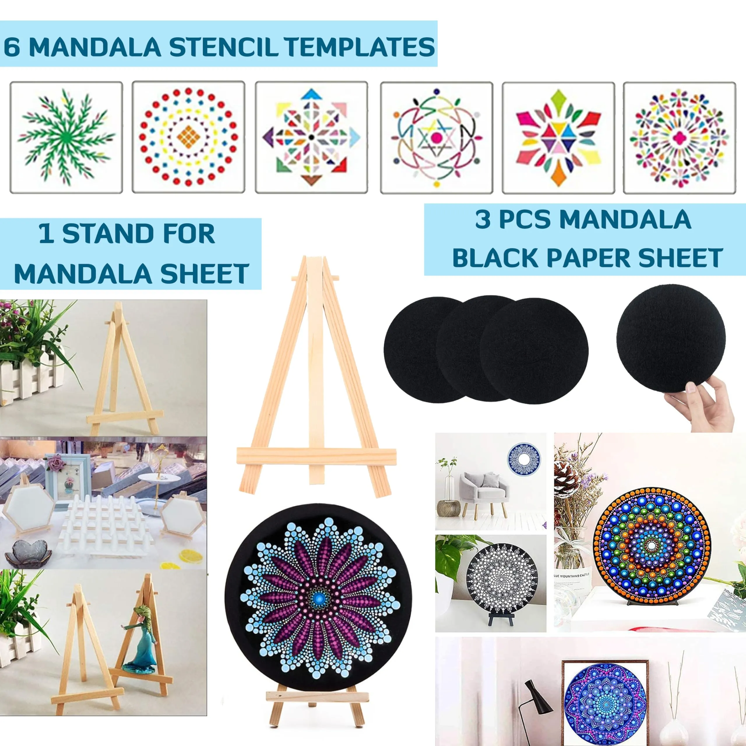 Lakeer 38Pcs Mandala Dotting Tools Set - Create Stunning Artworks With Ease - Acrylic, Multicolor