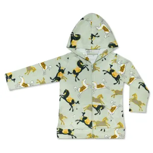 Lala Curio Hoodie - Sage Horses