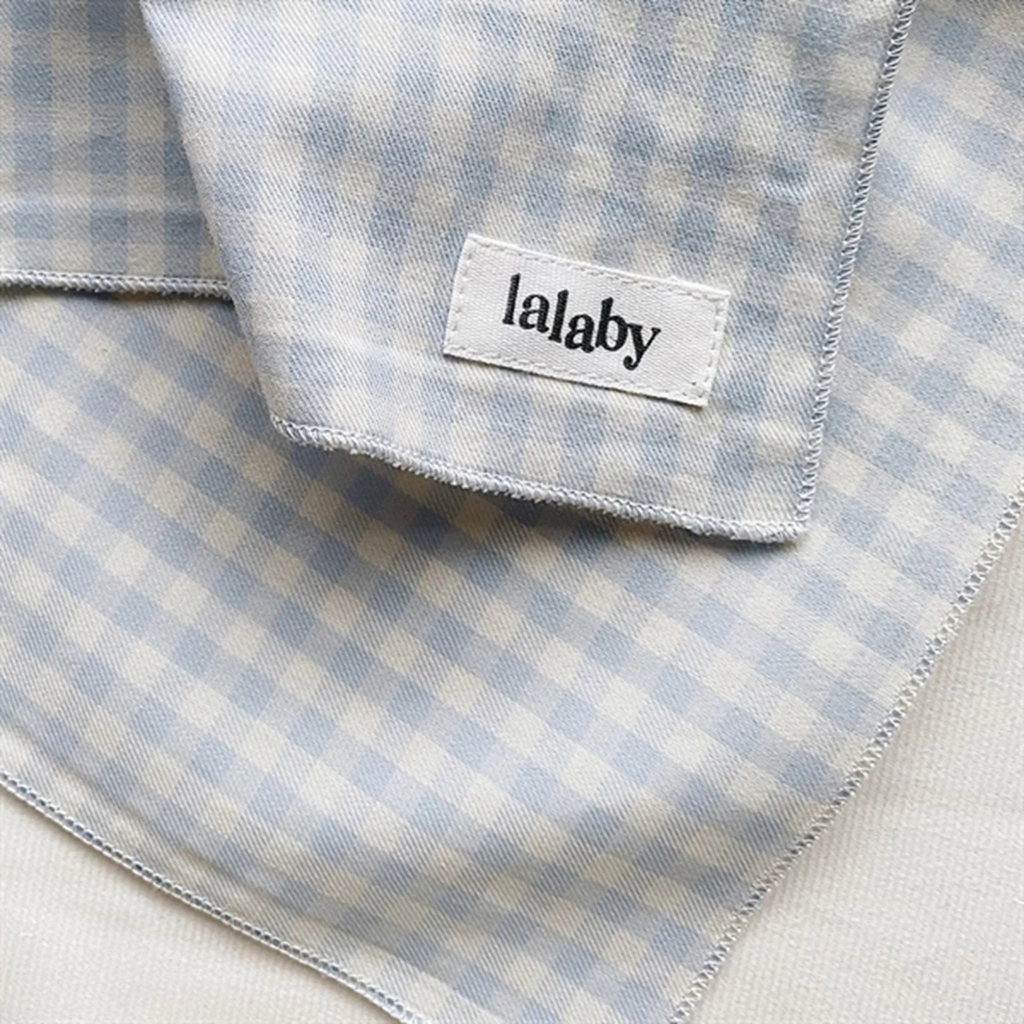 lalaby Blue Gingham Eddie Scarf