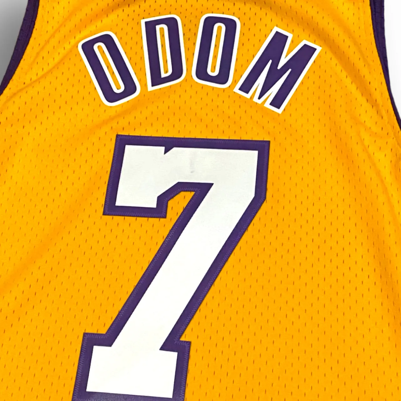 Lamar Odom 2008-2009 Los Angeles Lakers Home Mitchell & Ness Swingman Jersey - Yellow