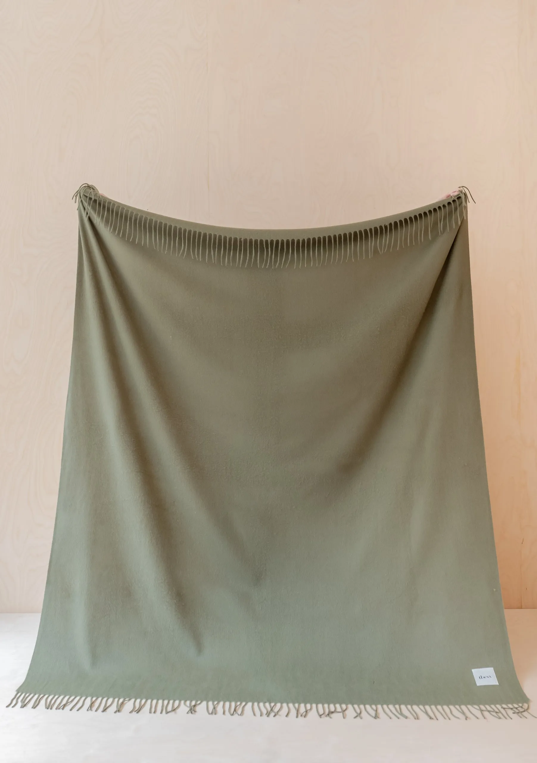 Lambswool Blanket in Olive