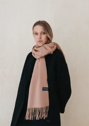 Lambswool Oversized Scarf in Blush