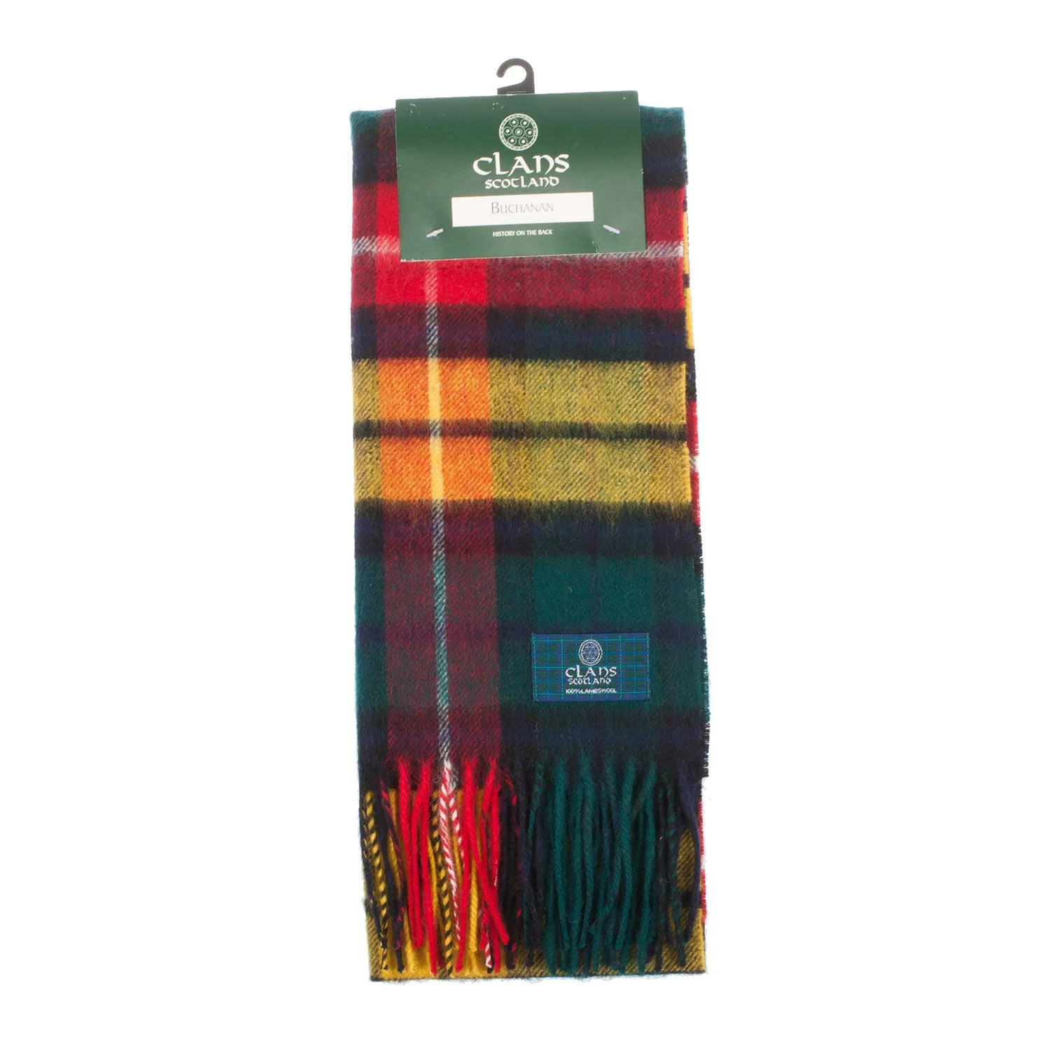 Lambswool Scottish Tartan Clan Scarf  Buchanan Modern