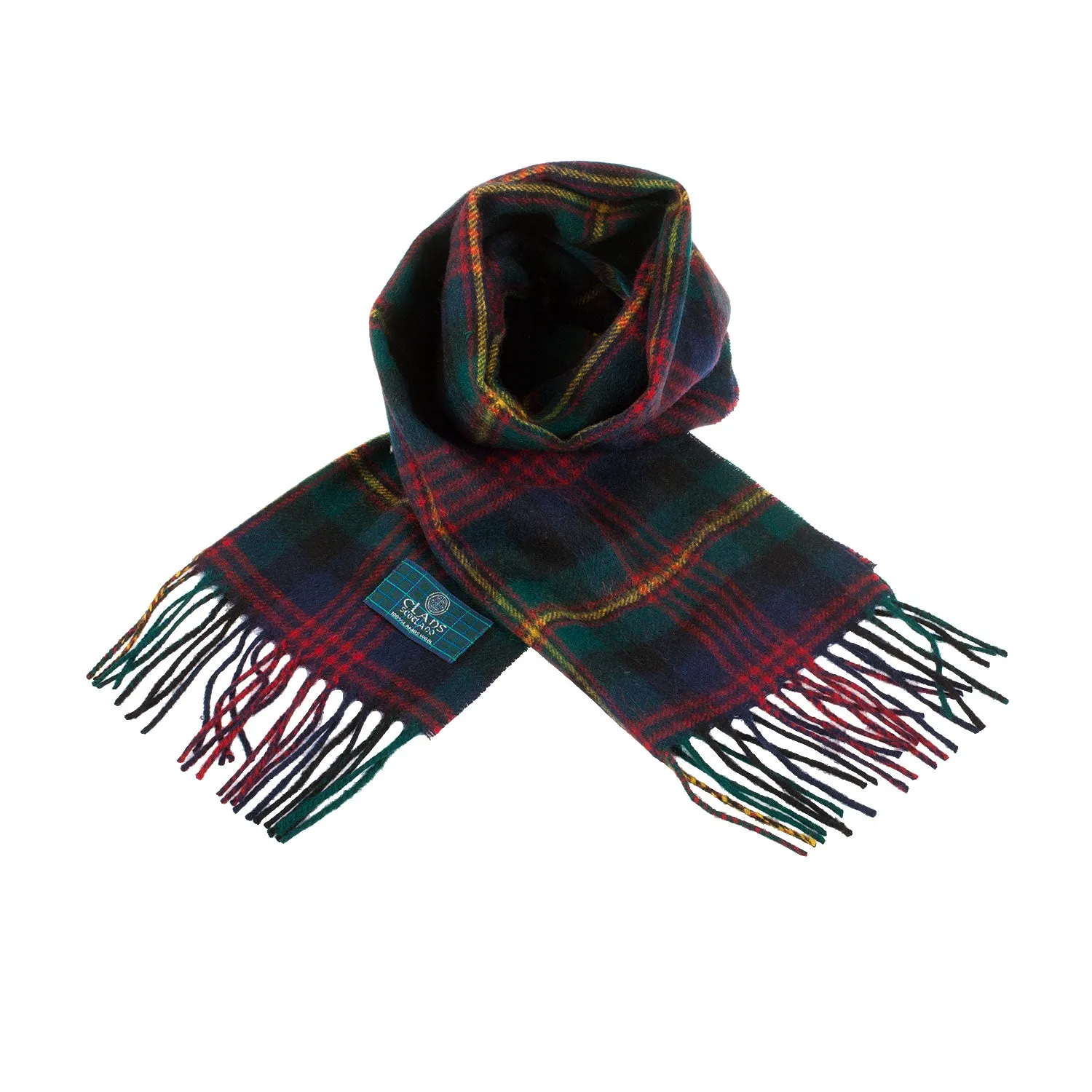 Lambswool Scottish Tartan Clan Scarf  Maclennan