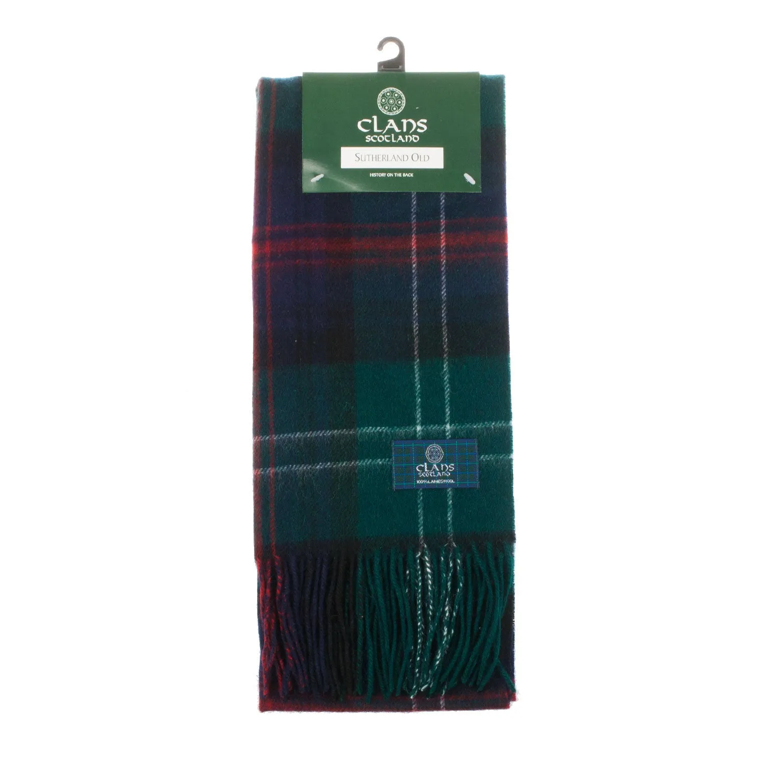 Lambswool Scottish Tartan Clan Scarf  Sutherland Old