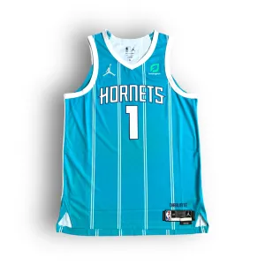 LaMelo Ball Charlotte Hornets 2022-2023 Icon Edition Nike Authentic Jersey #1 - Teal