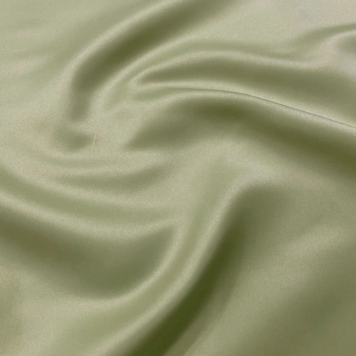 Lamour (Dull) Satin Table Linen in Sage 1154