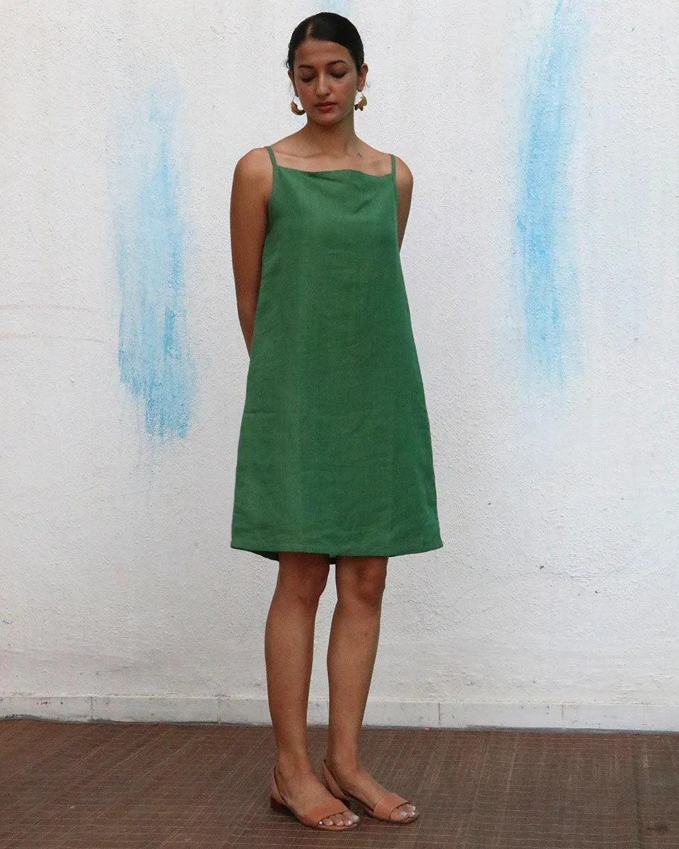 Lana Handwoven Linen Dress - Breathe