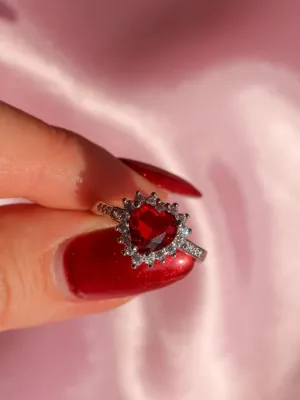 Lana Ring, Red Heart Ring, LDR Ring