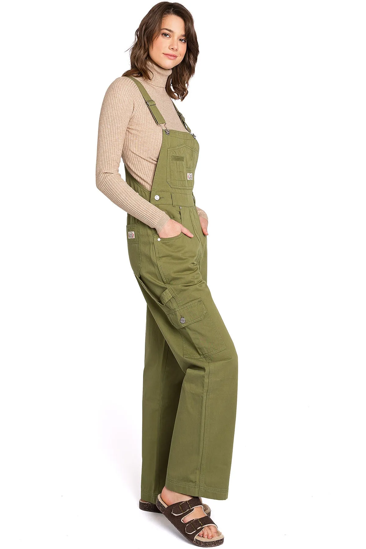 Lana Roux 90s Retro Cargo Utility Overalls