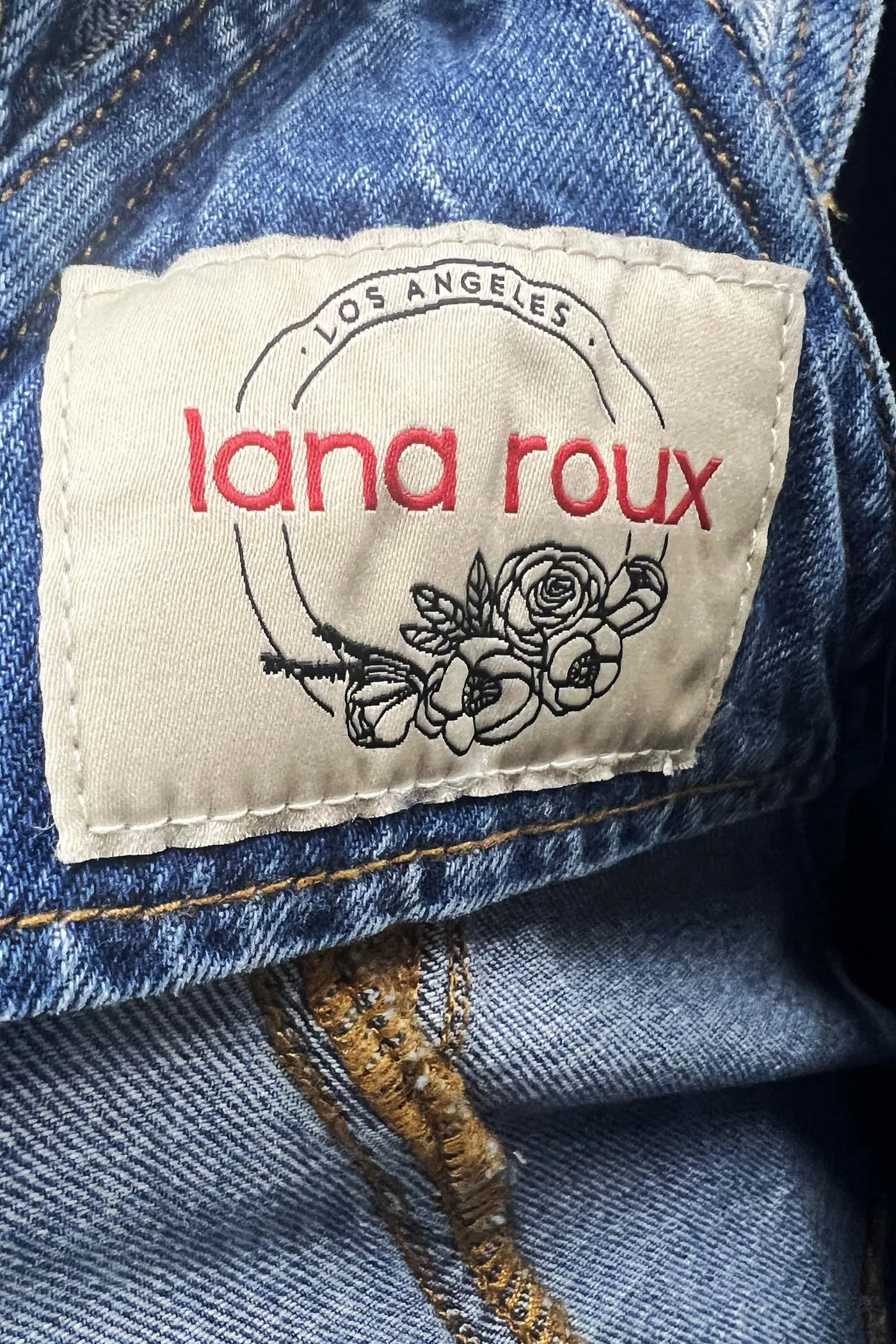 Lana Roux 90s Retro Cargo Utility Overalls