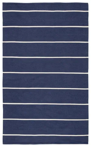 Lanai LAN02 Deep Blue/Ivory Rug