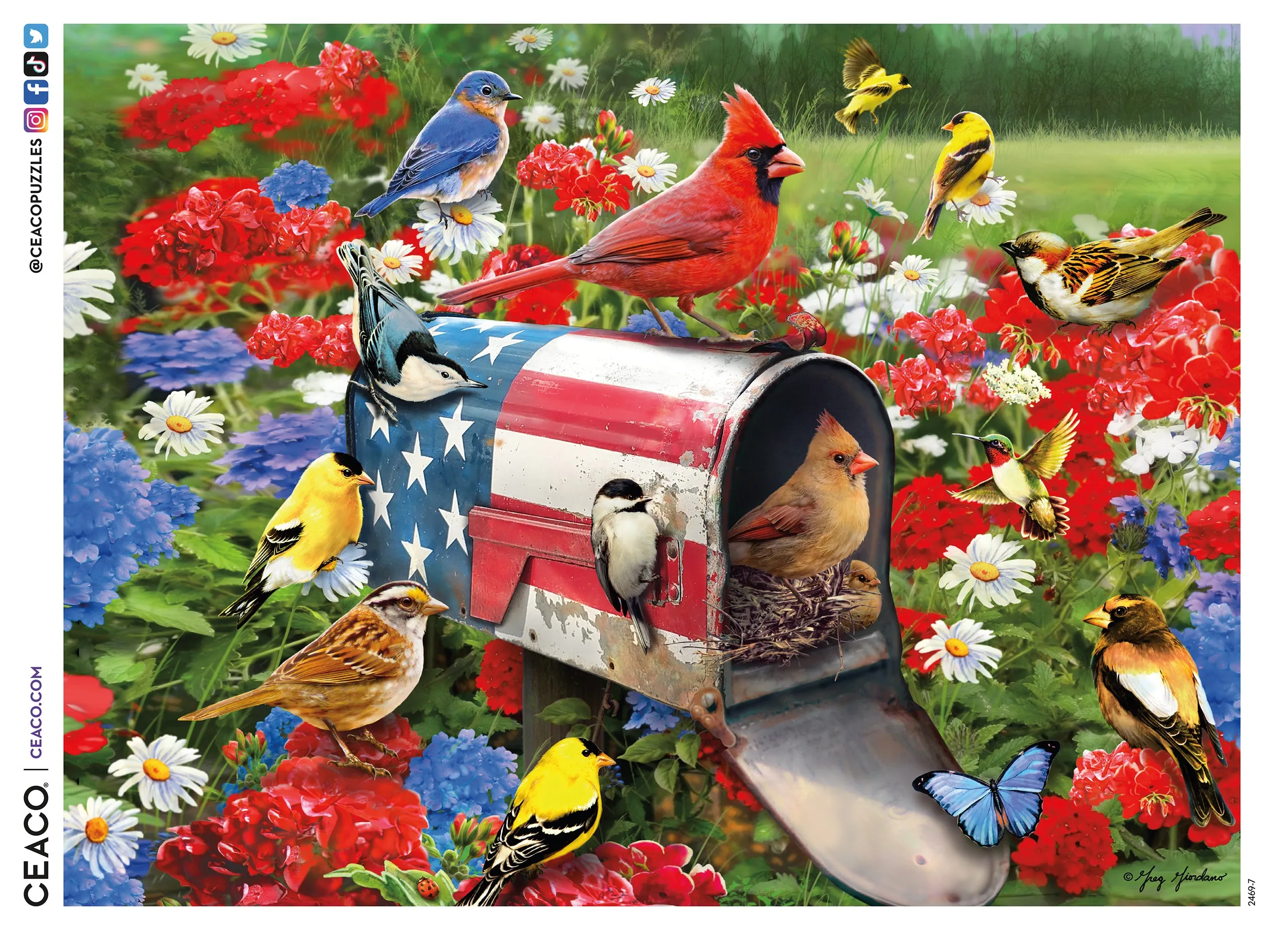 Land of the Free - Patriotic Mail Box - 500 Piece Puzzle