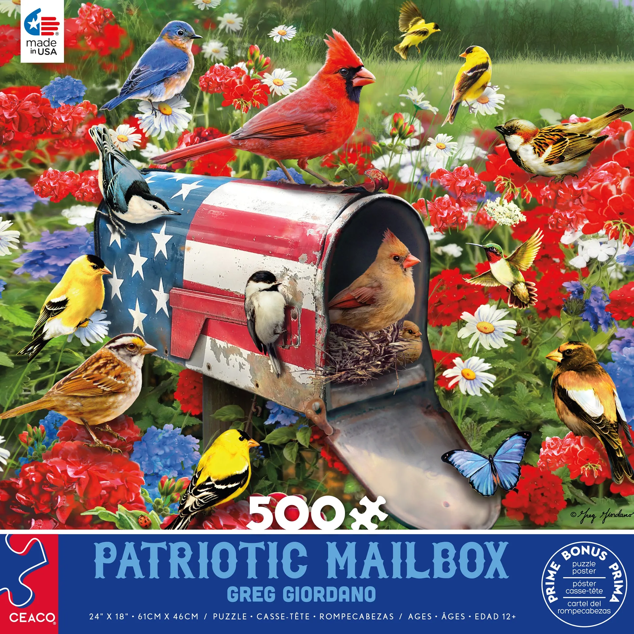 Land of the Free - Patriotic Mail Box - 500 Piece Puzzle