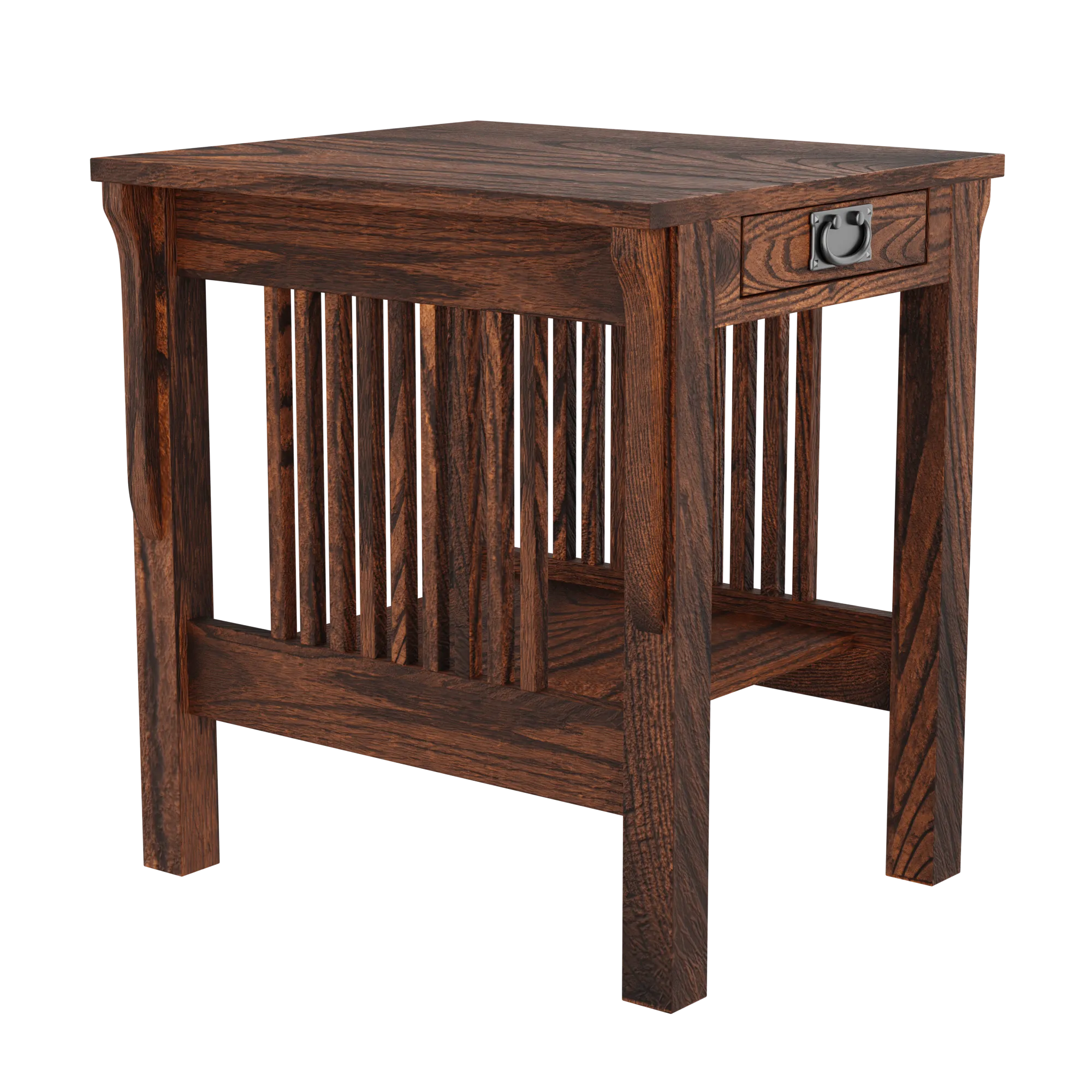 Landmark Mission Tall End Table with Drawer